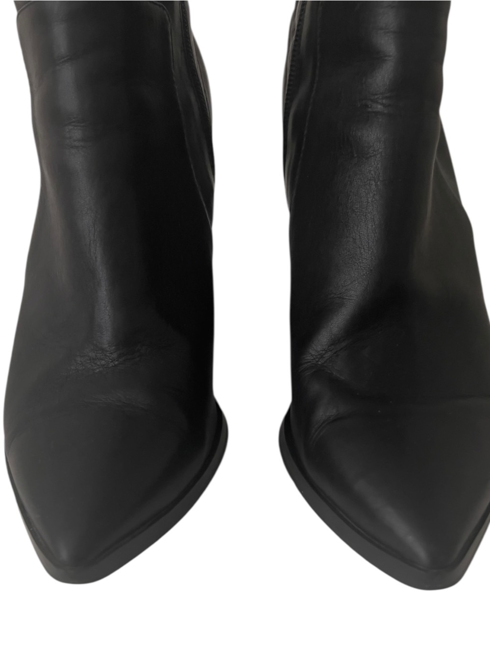 Tony Bianco Black Leather Brazen Luxe  Pointed Toe Booties Size 7.5 - Picture 5 of 15